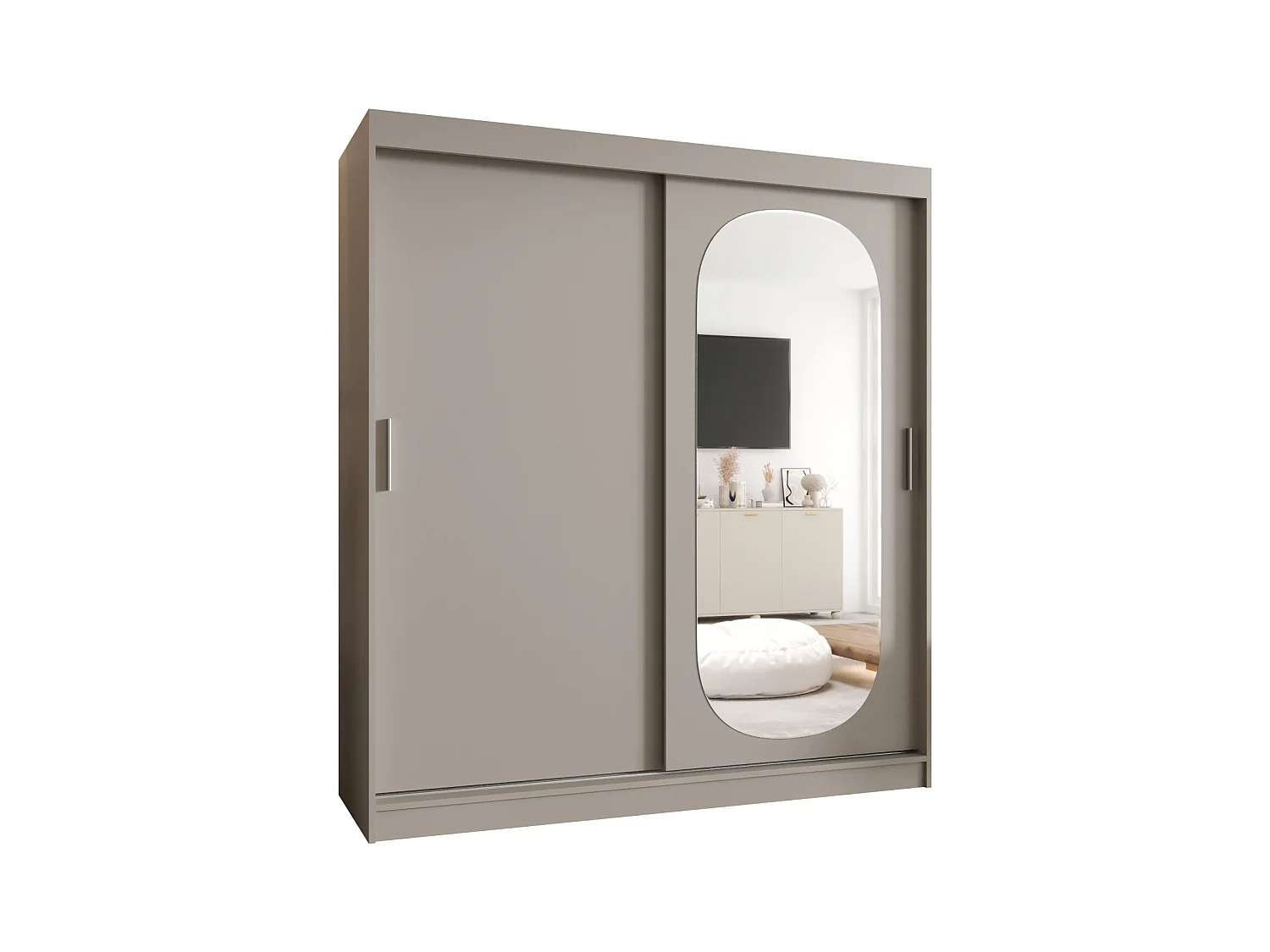 Armoire Royal À Portes Coulissantes 200/180/62 2 portes (Cachemire)