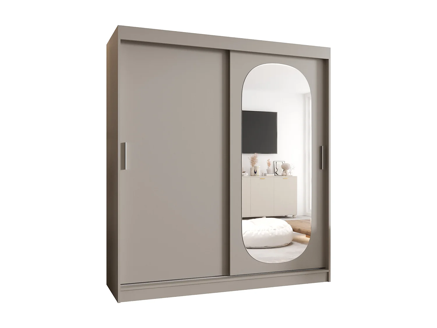 Schuifdeurkast Royal 200/180/62 2 deuren (Kasjmier)