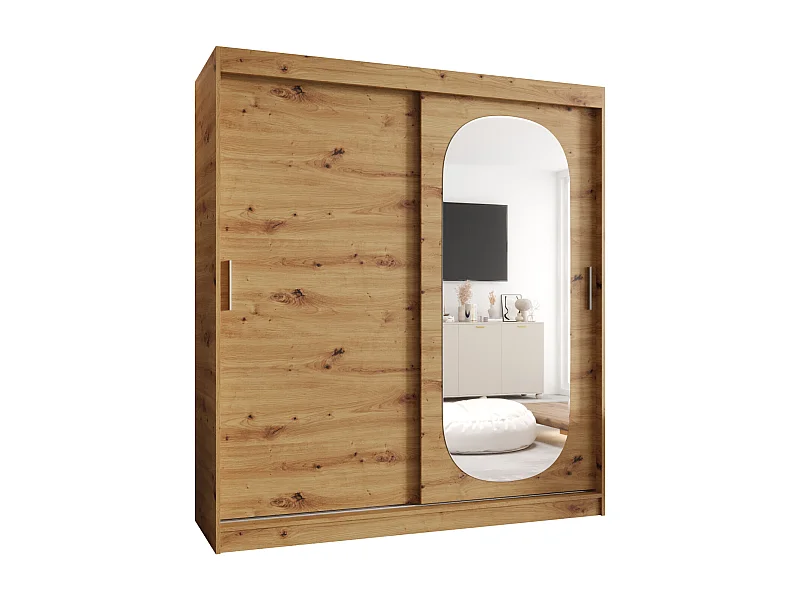 SCHWEBETÜRENSCHRANK ROYAL 200/180/62 2-Türig (Artisan)