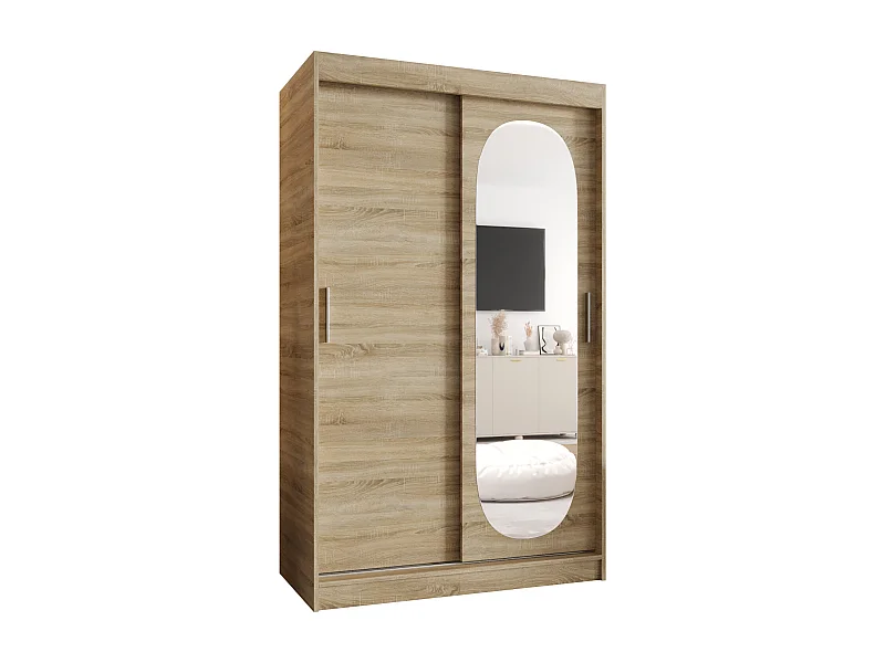 Royal kledingkast met schuifdeuren 200/120/62 2 deuren (sonoma)