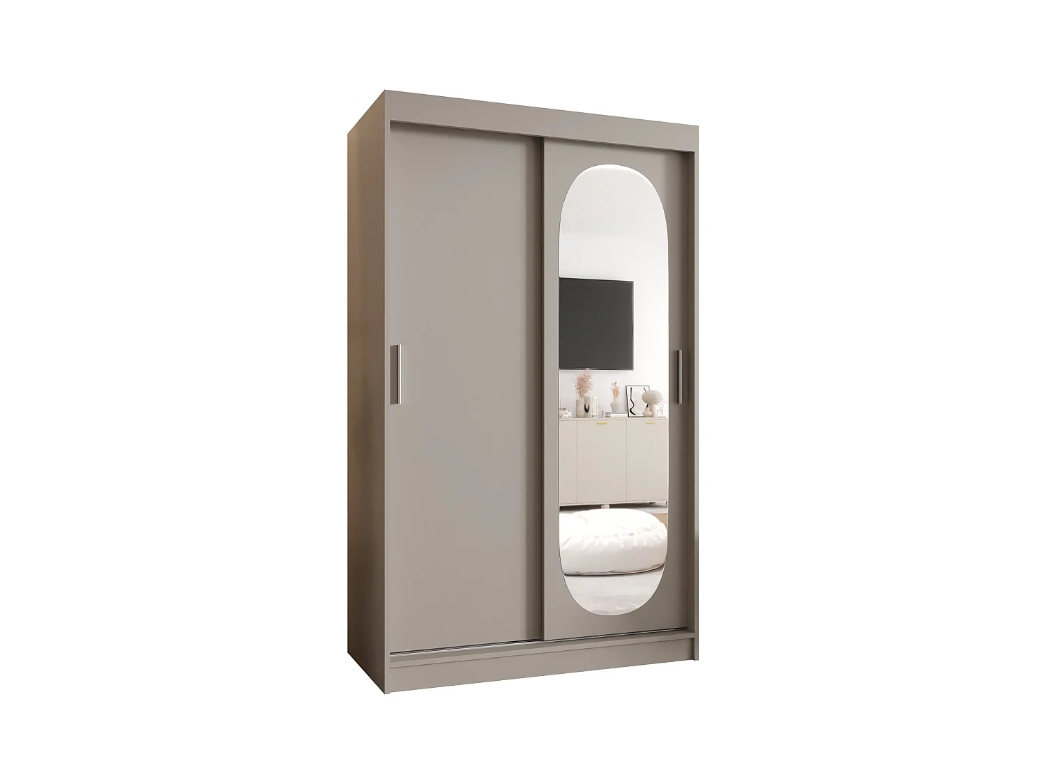 Armoire Royal À Portes Coulissantes 200/120/62 2 portes (Cachemire)