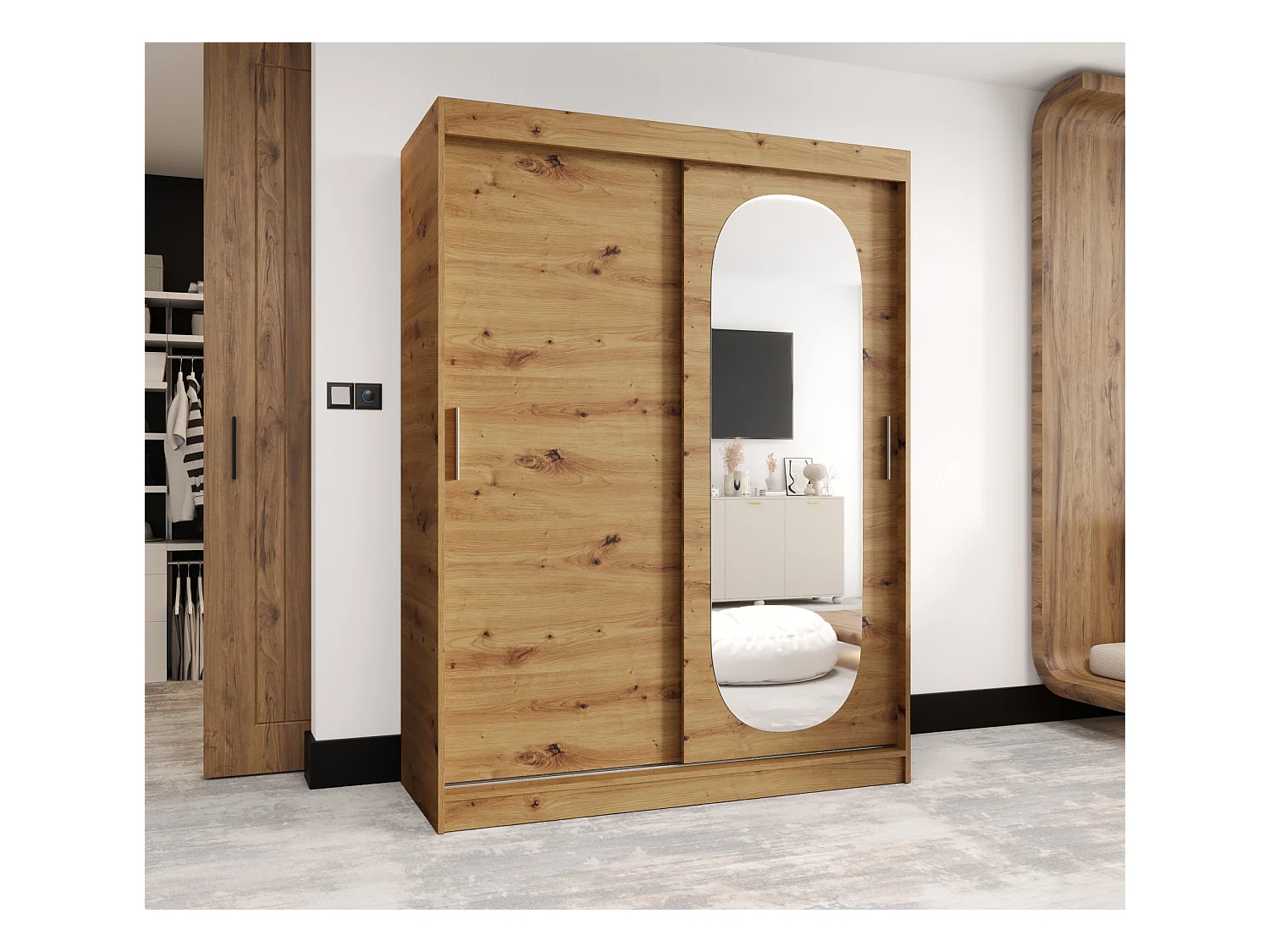 Armoire Royal À Portes Coulissantes 200/150/62 2 portes (Artisan)