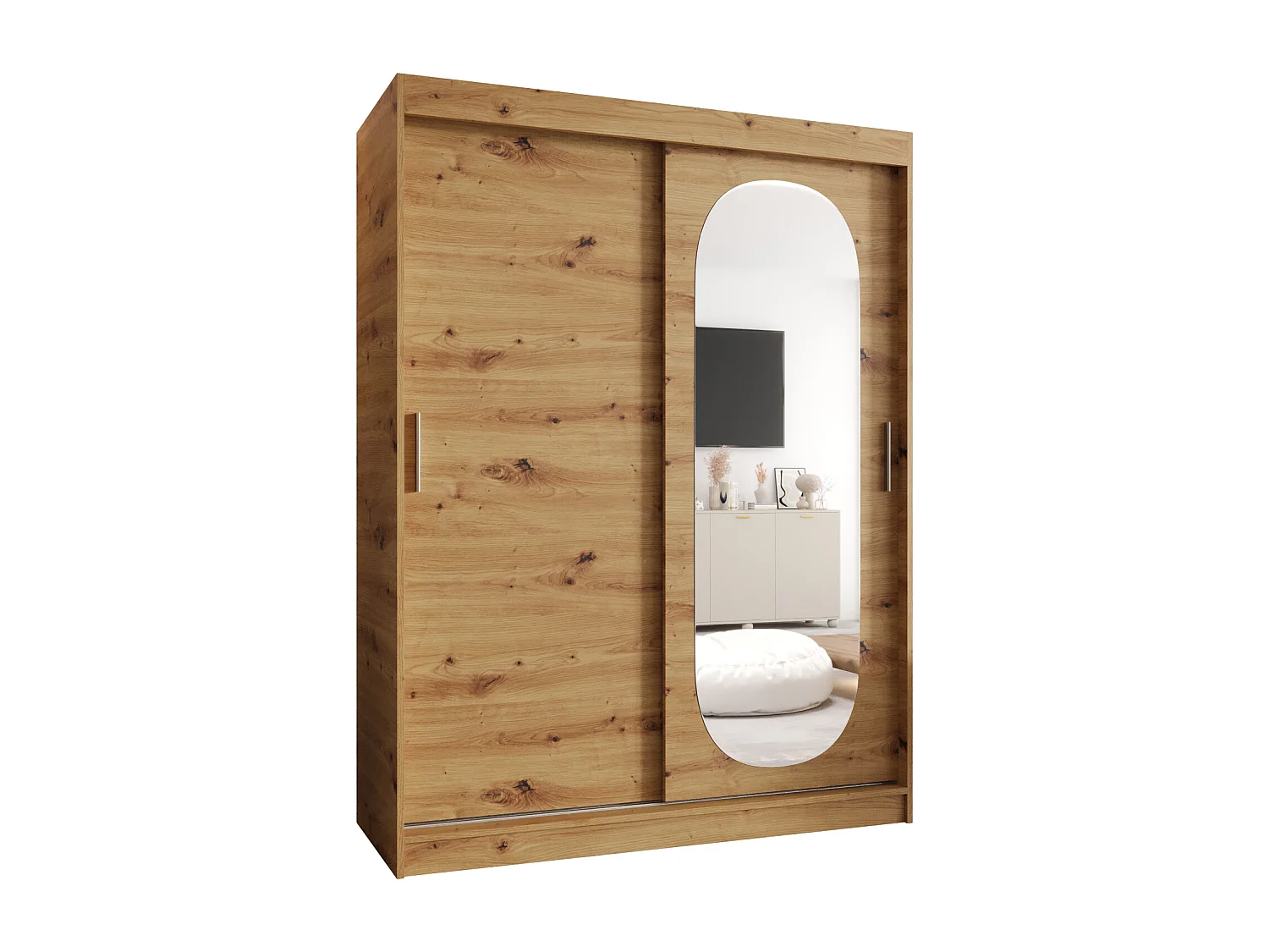 Schuifdeurkast Royal 200/150/62 2 deuren (Artisan eiken)