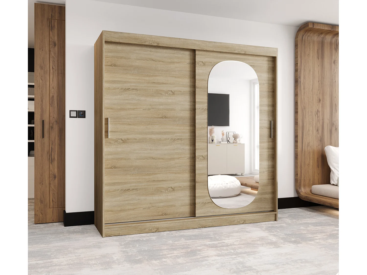 Armoire Royal À Portes Coulissantes 200/200/62 2 portes (Sonoma)