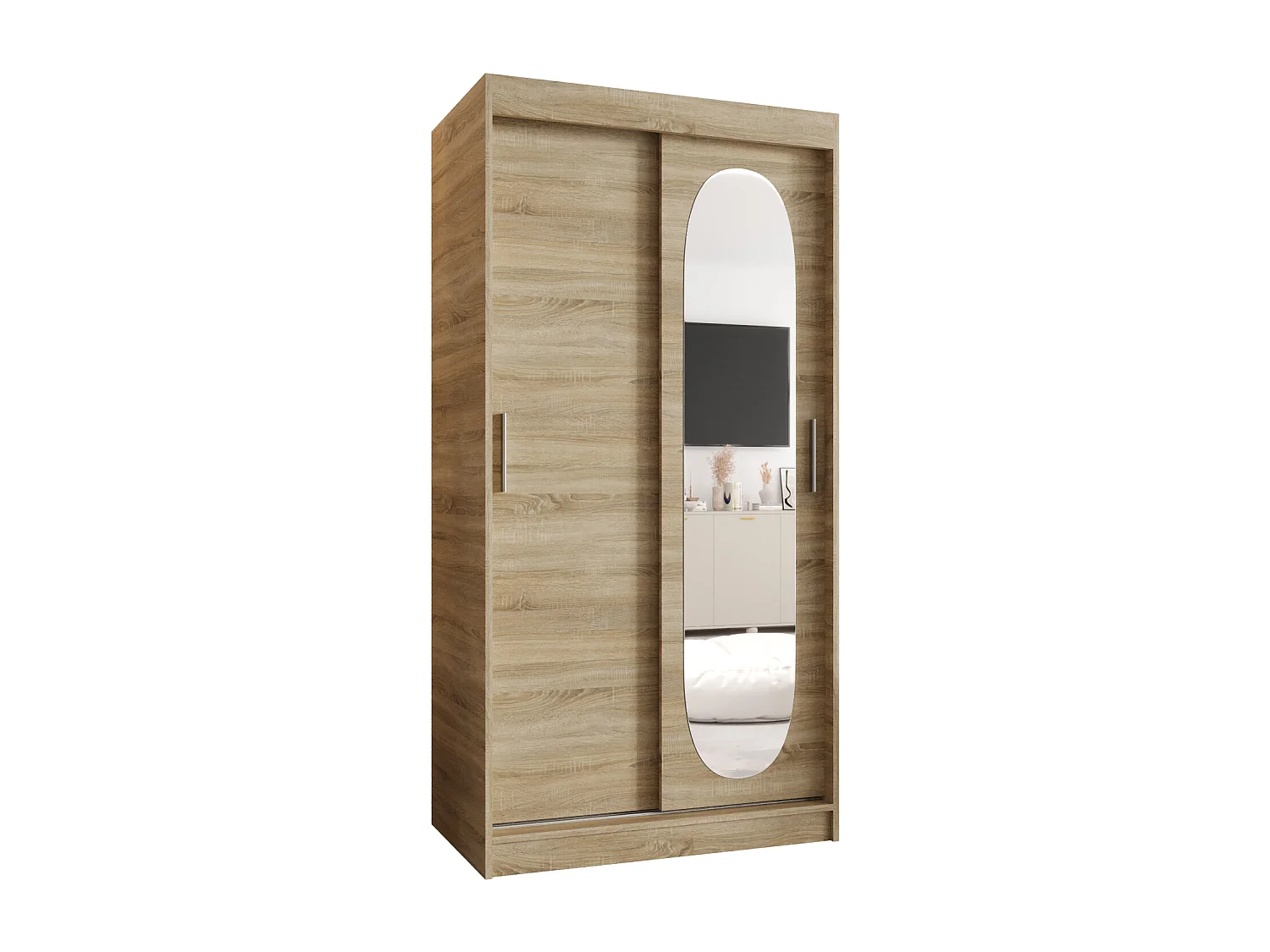 Armadio con porte scorrevoli Royal 200/100/62 2 porta (Sonoma)