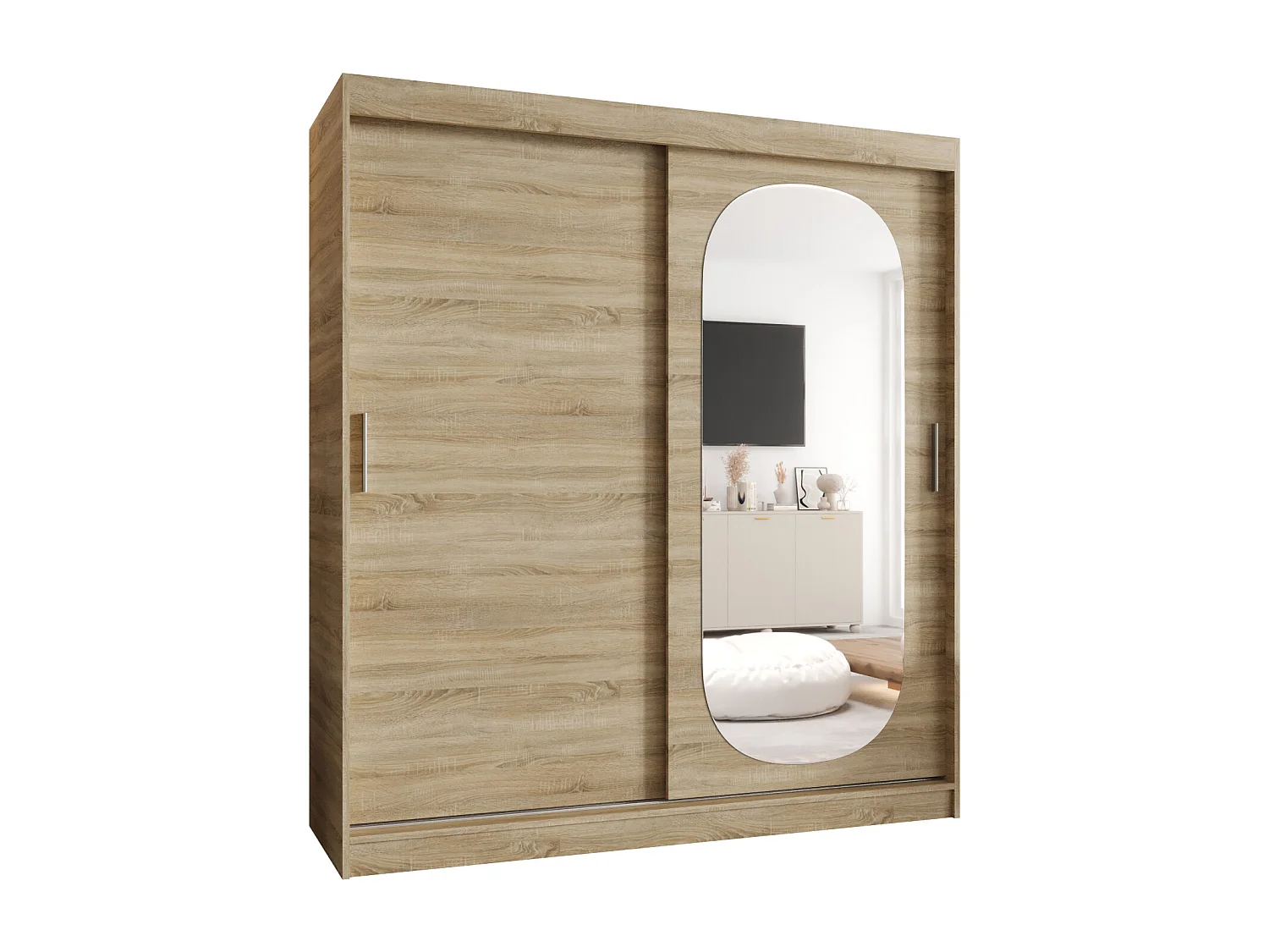 Armoire Royal À Portes Coulissantes 200/180/62 2 portes (Sonoma)