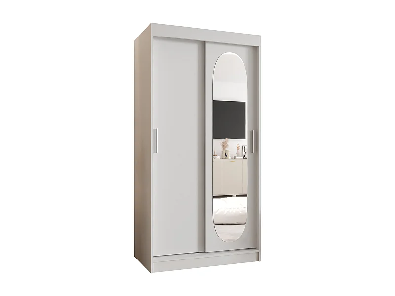 SCHWEBETÜRENSCHRANK ROYAL 200/100/62 2-Türig (Weiß)