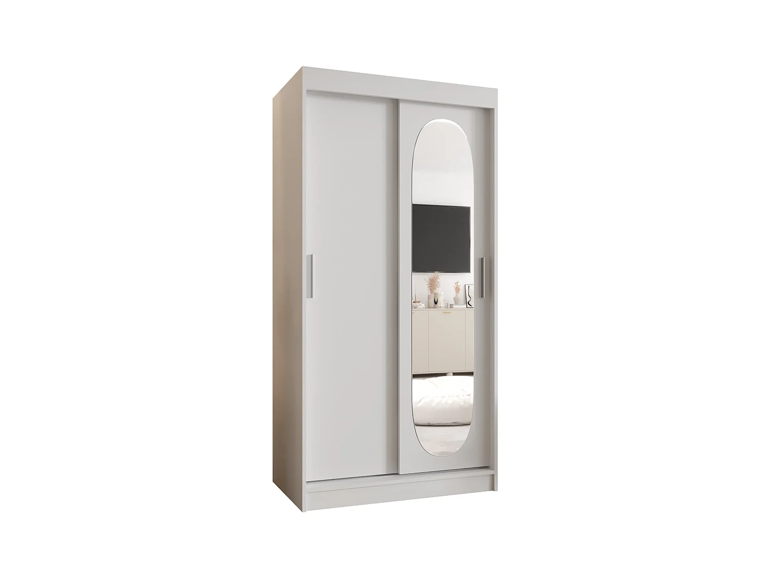 Armoire Royal À Portes Coulissantes 200/100/62 2 portes (Blanc)