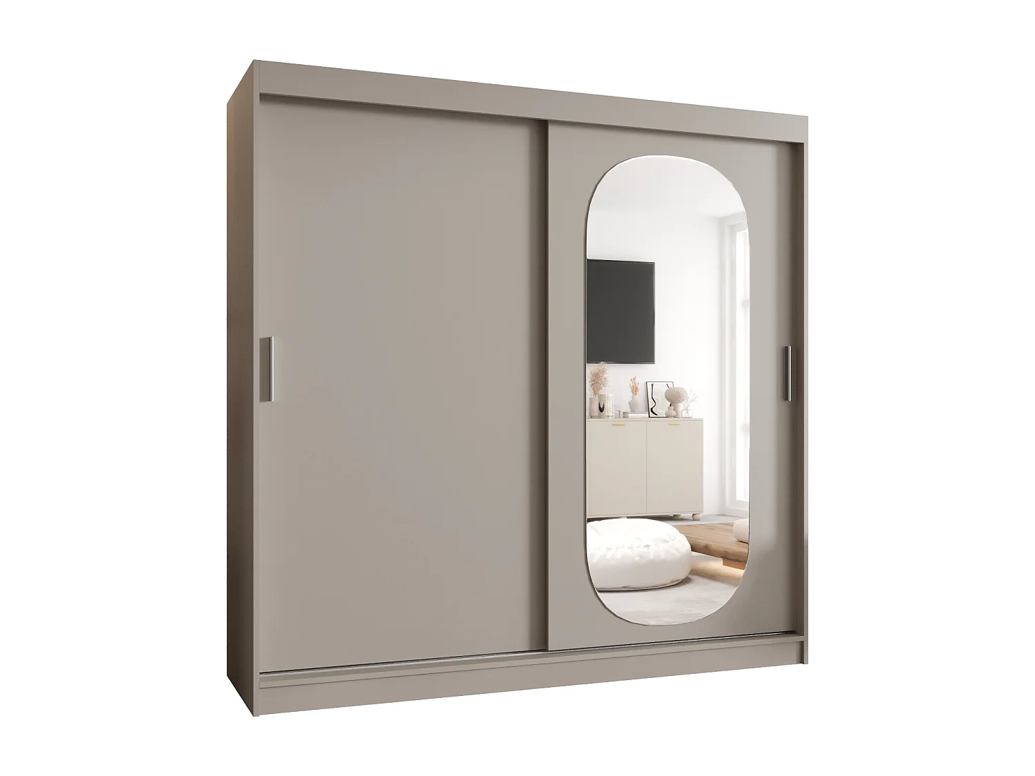 Armoire Royal À Portes Coulissantes 200/200/62 2 portes (Cachemire)