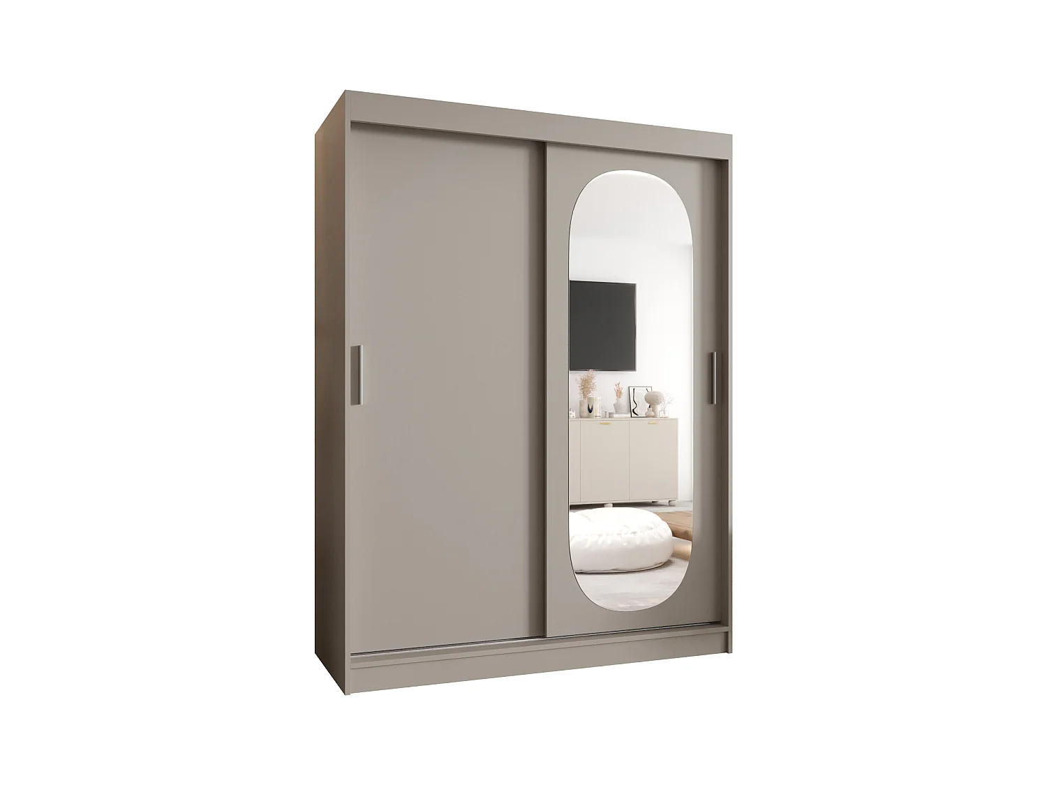 Armoire Royal À Portes Coulissantes 200/150/62 2 portes (Cachemire)