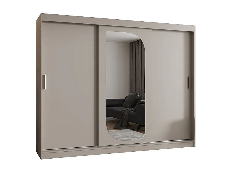 Armoire Lucy À Portes Coulissantes 200/250/62 3 portes (Cachemire)