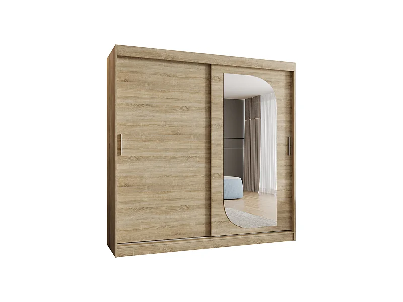 SCHWEBETÜRENSCHRANK LUCY 200/200/62 2-Türig (Sonoma)