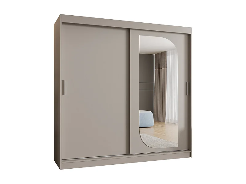 Armoire Lucy À Portes Coulissantes 200/200/62 2 portes (Cachemire)