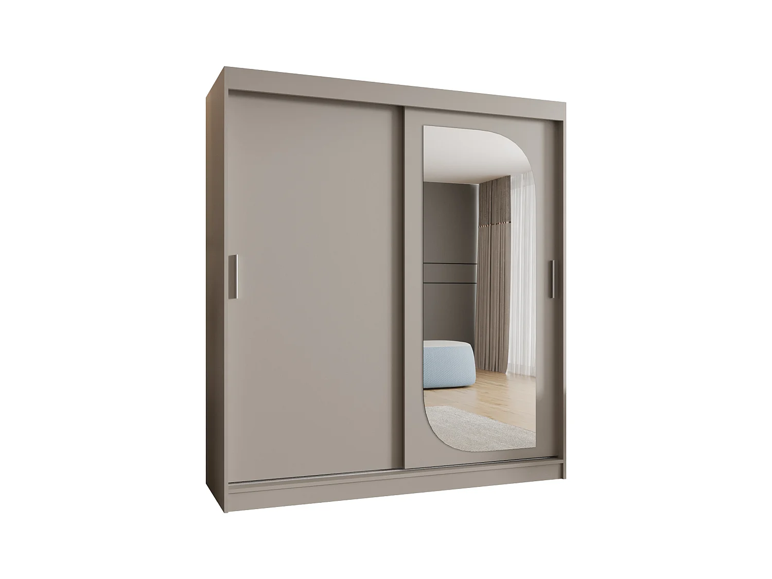 Armoire Lucy À Portes Coulissantes 200/180/62 2 portes (Cachemire)