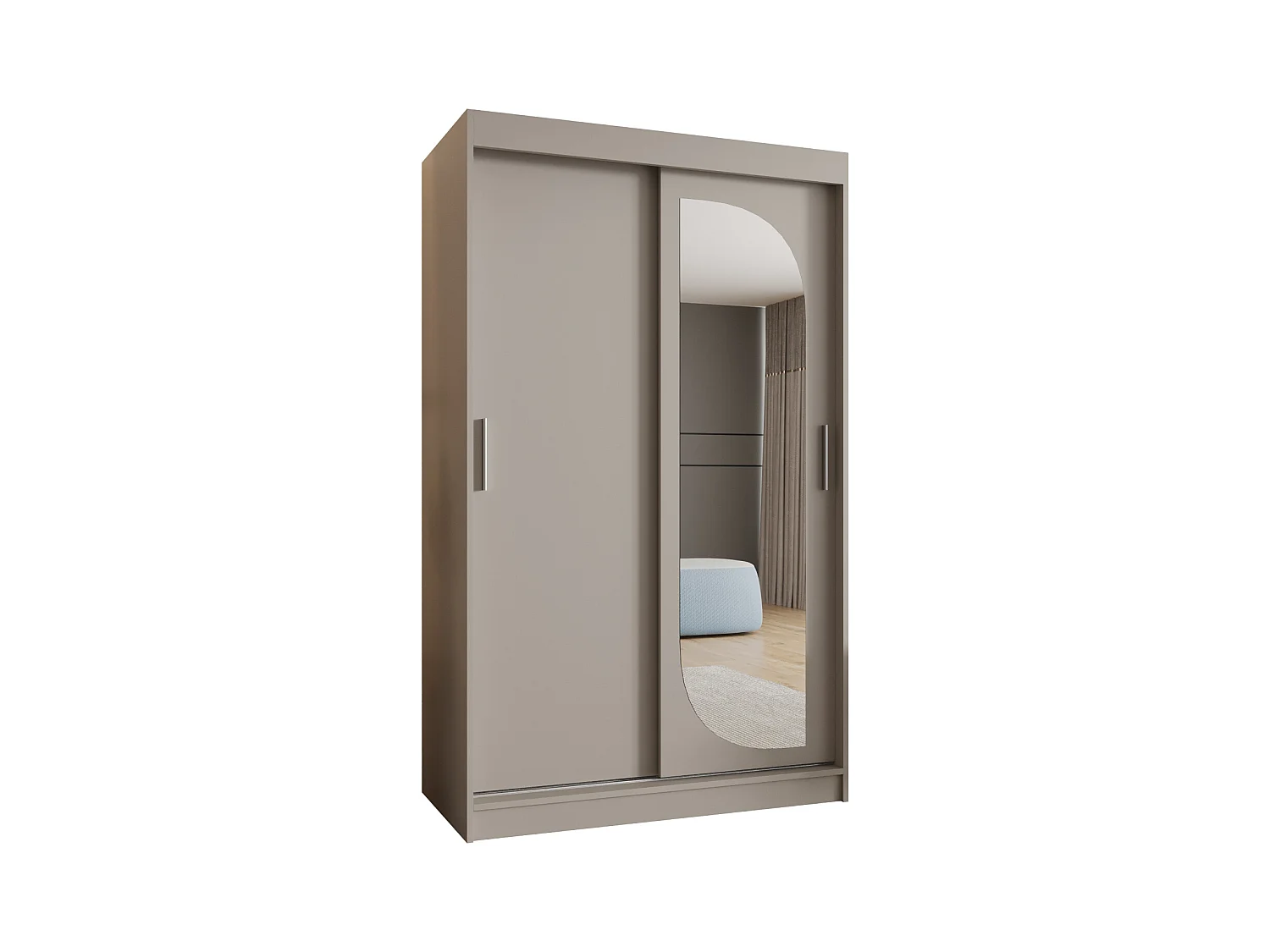 Armoire Lucy À Portes Coulissantes 200/120/62 2 portes (Cachemire)