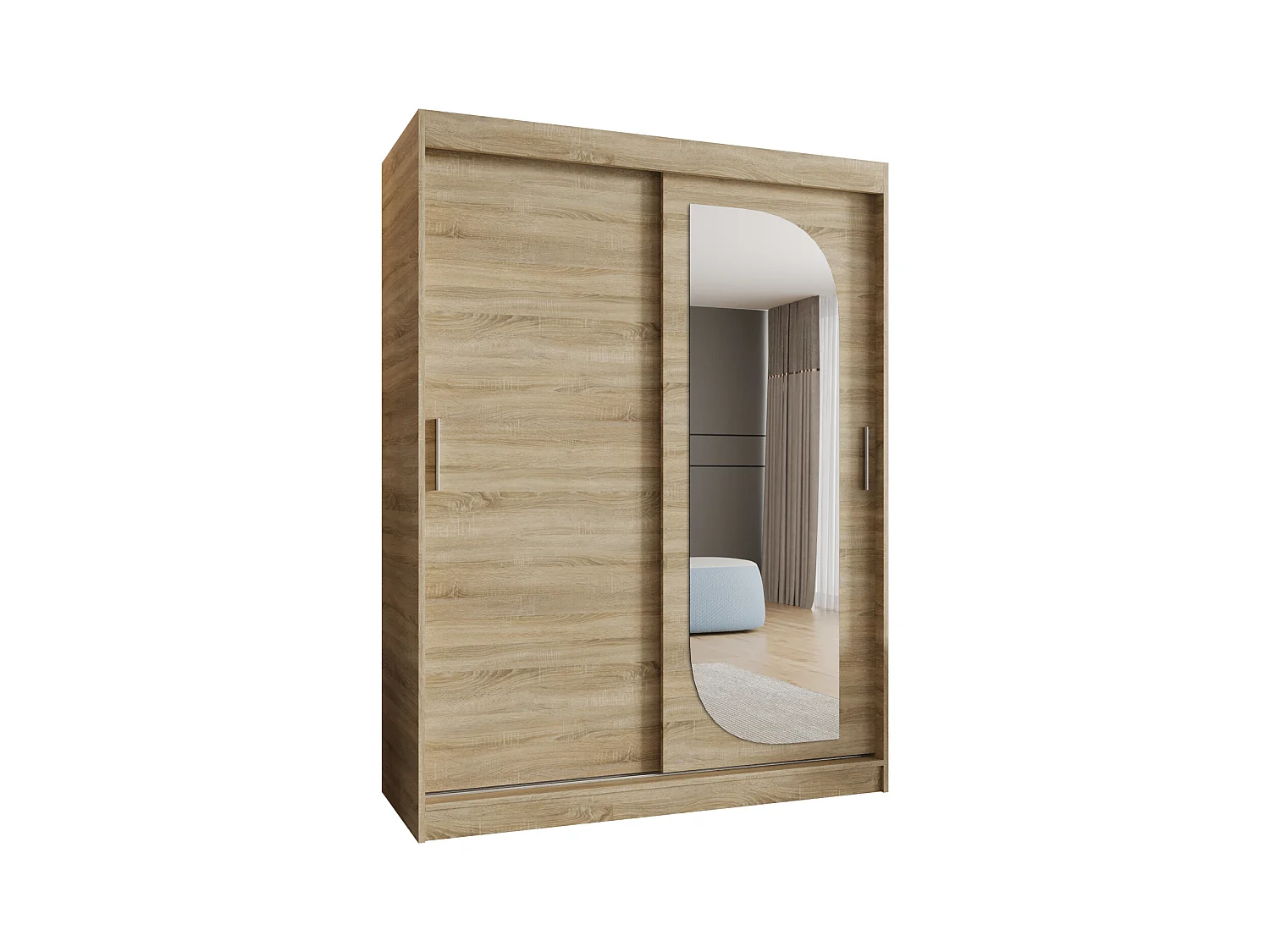 Armoire Lucy À Portes Coulissantes 200/150/62 2 portes (Sonoma)
