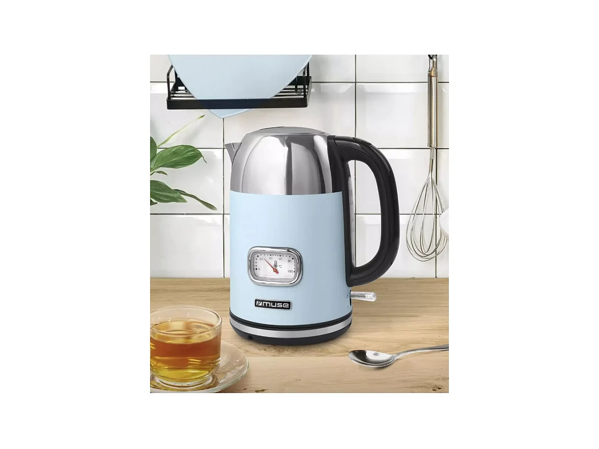 Kabelloser Wasserkocher Muse 1.7l 2200W Blau MS-020VB
