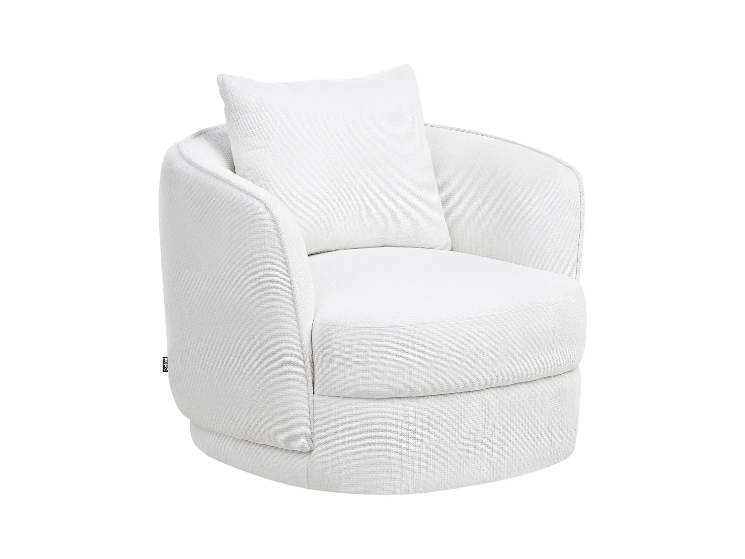 Fauteuil pivotant ANDALEN Tissu Blanc cassé