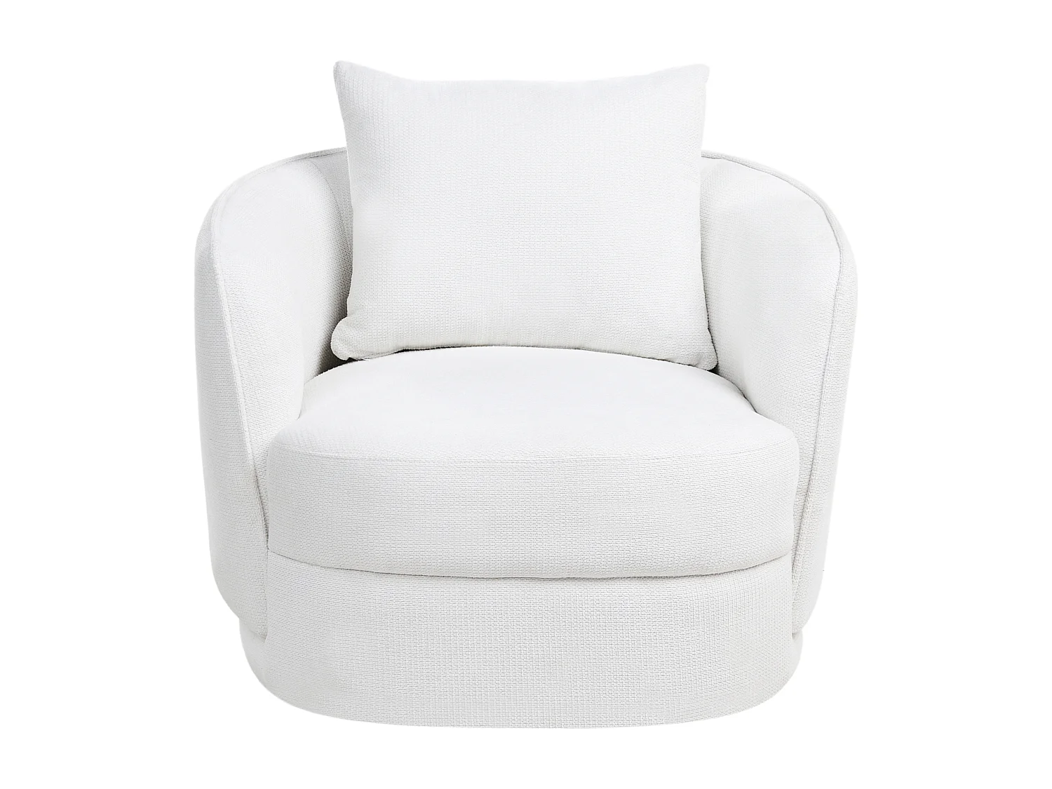 Fauteuil pivotant ANDALEN Tissu Blanc cassé