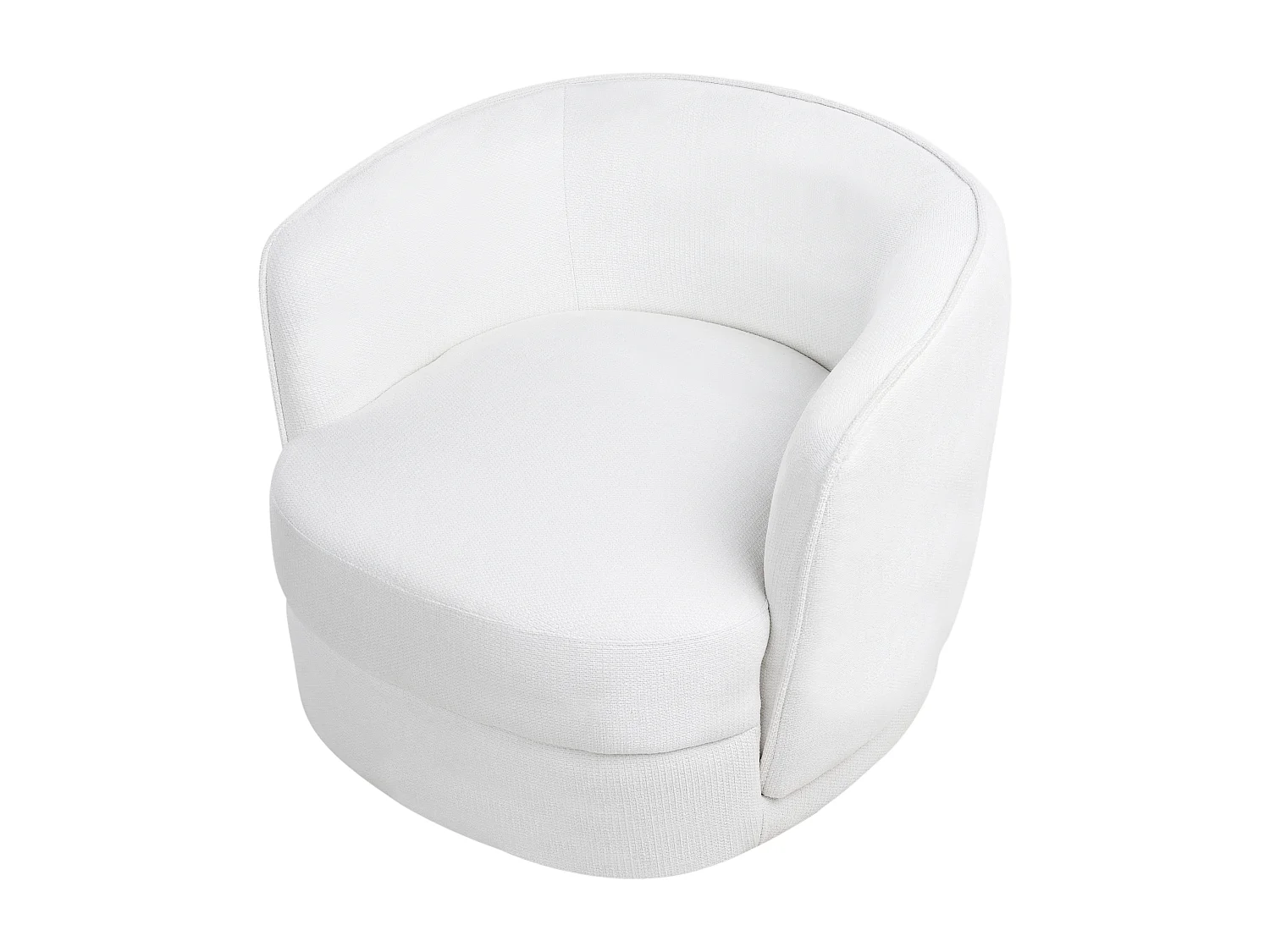 Fauteuil pivotant ANDALEN Tissu Blanc cassé