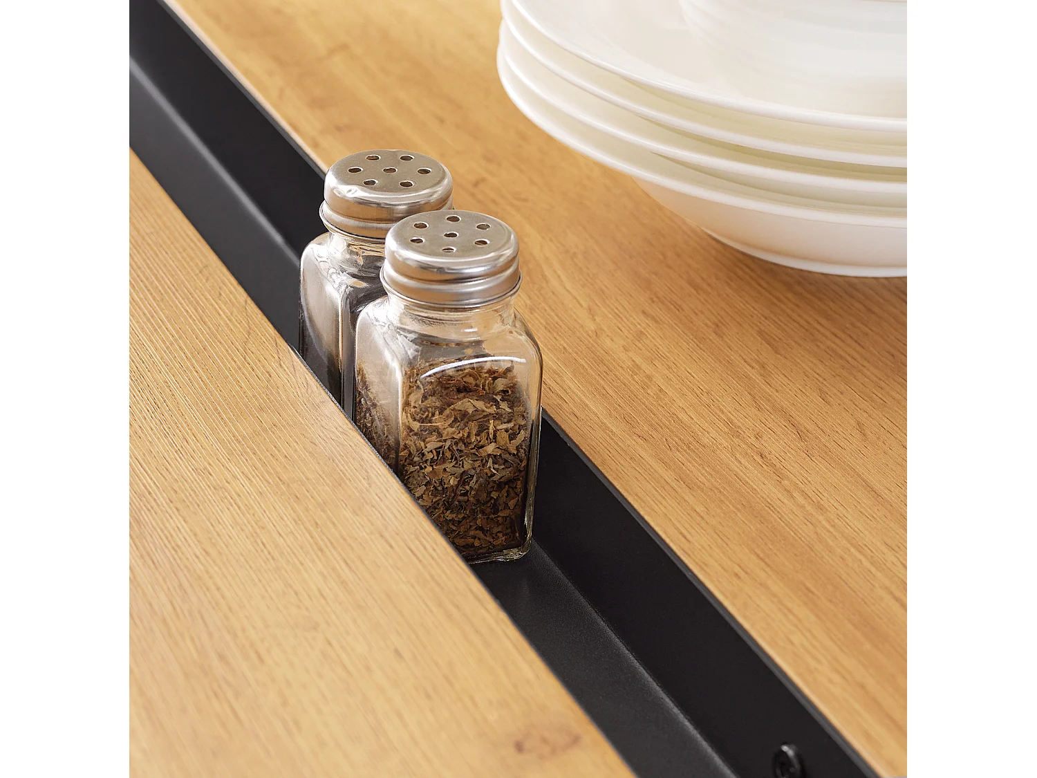 SoBuy Table de Salle à Manger, Table à Manger, Table à Dîner, Table de Repas, Table d’Étude, Table de Cuisine, 120 x 78 x 75 cm, FWT110-N