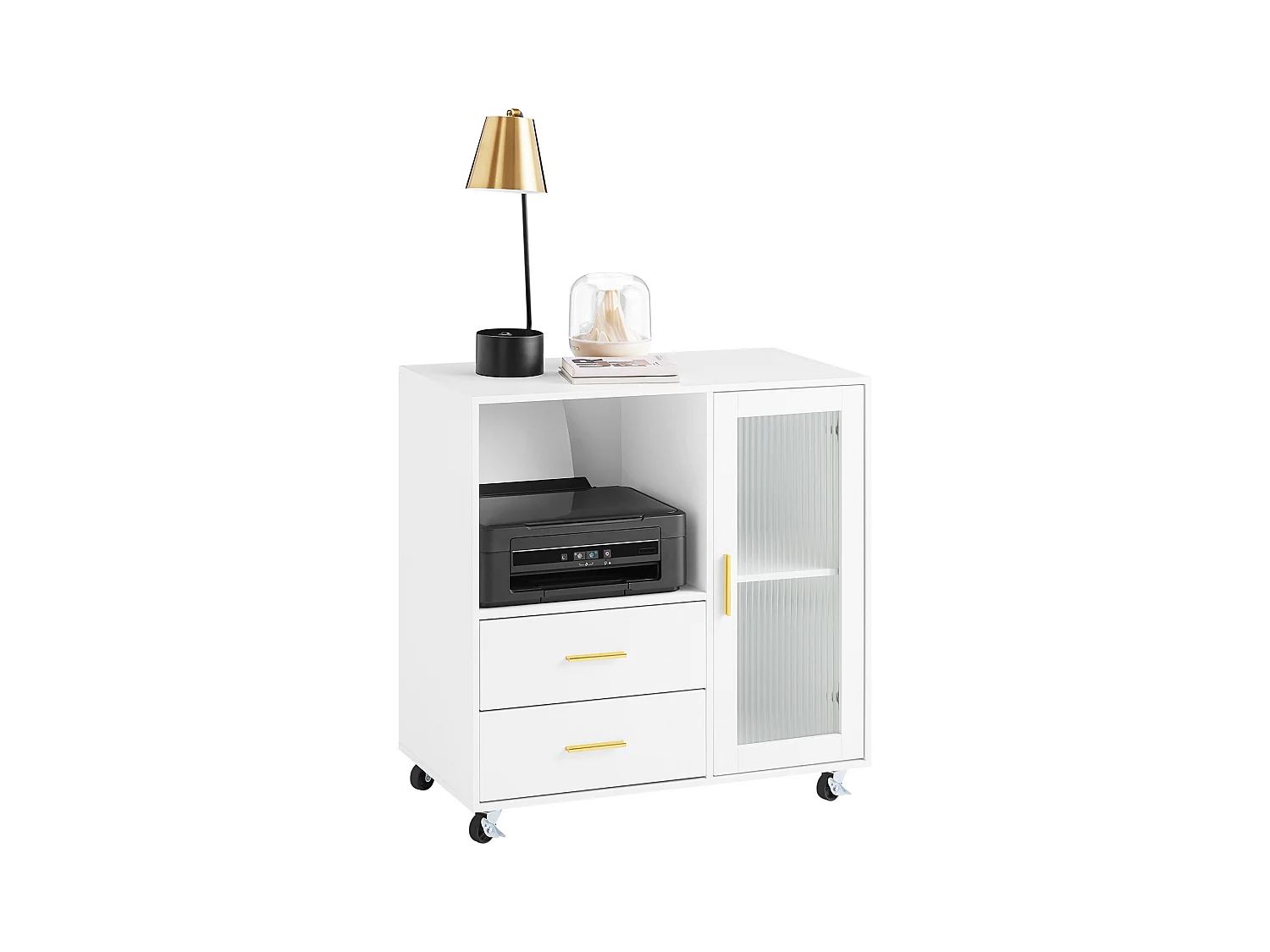SoBuy Druckertisch ASK09-W