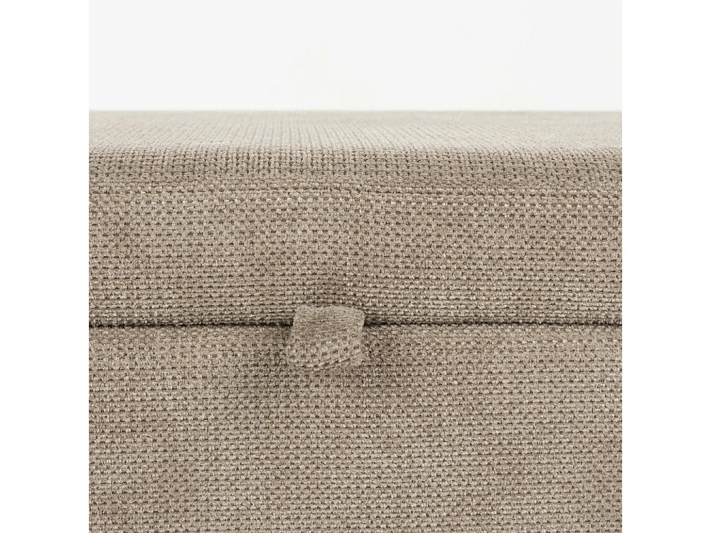 Orly - Banc coffre en tissu L113cm - Gris