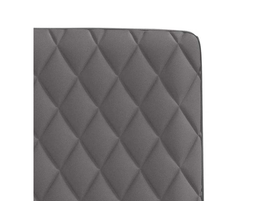 Chaises à manger lot de 4 gris similicuir