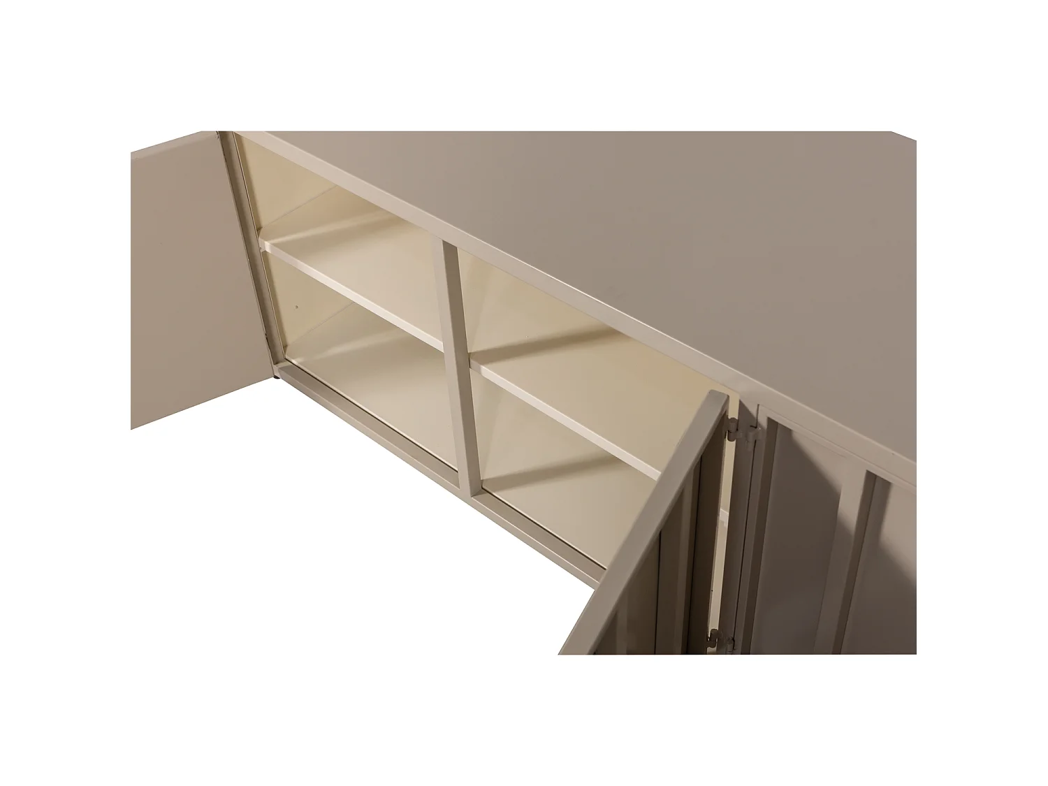 Meuble tv 4 portes en métal LEVEL