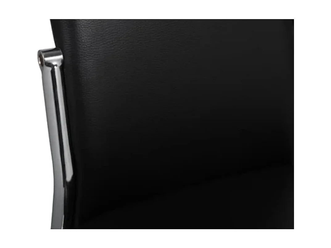 Sillas de comedor 6 unidades cuero sintético negro