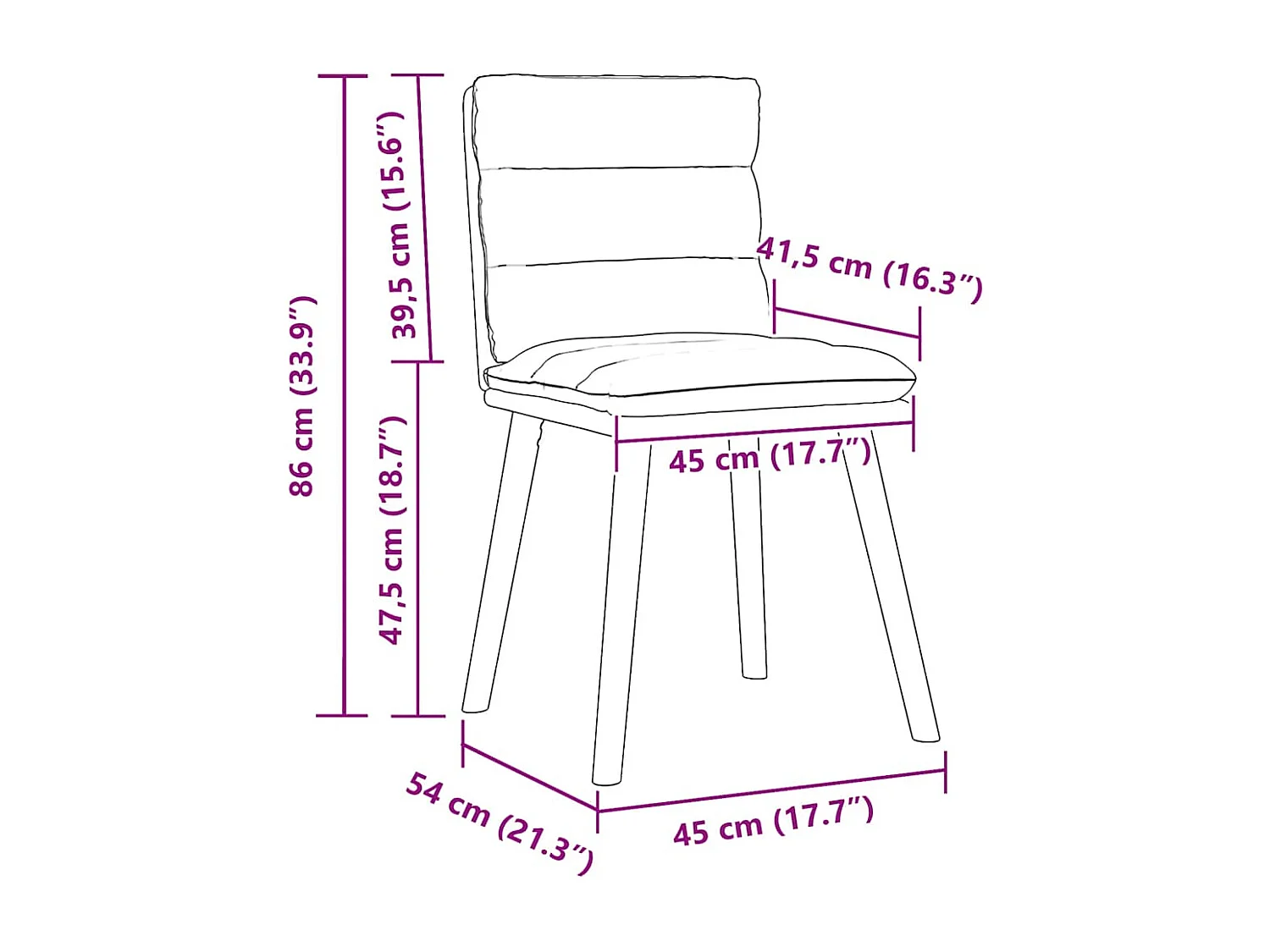 Eetkamerstoelen 6 st stof jeansblauw