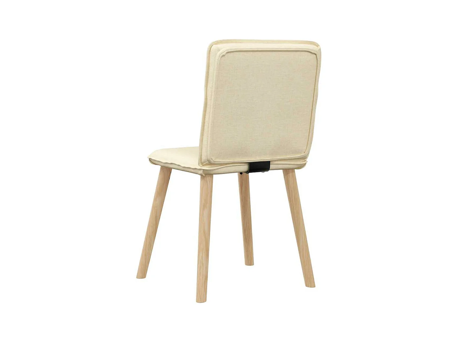 Chaises à manger lot de 6 crème tissu