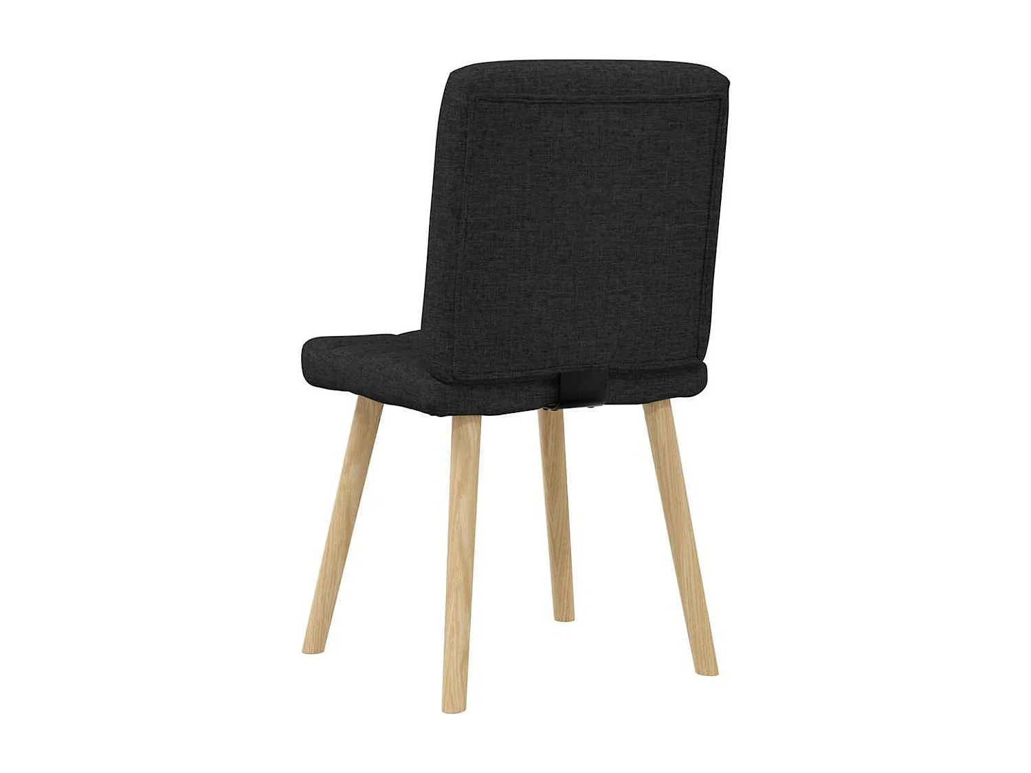 Chaises à manger lot de 6 noir tissu