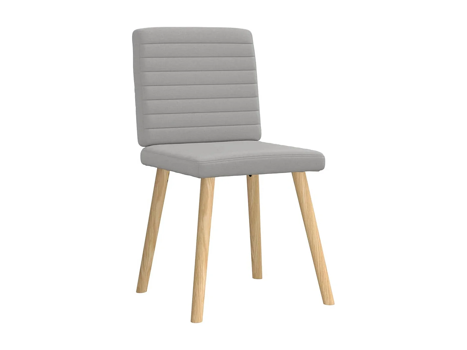 Eetkamerstoelen 6 st stof wolk grijs