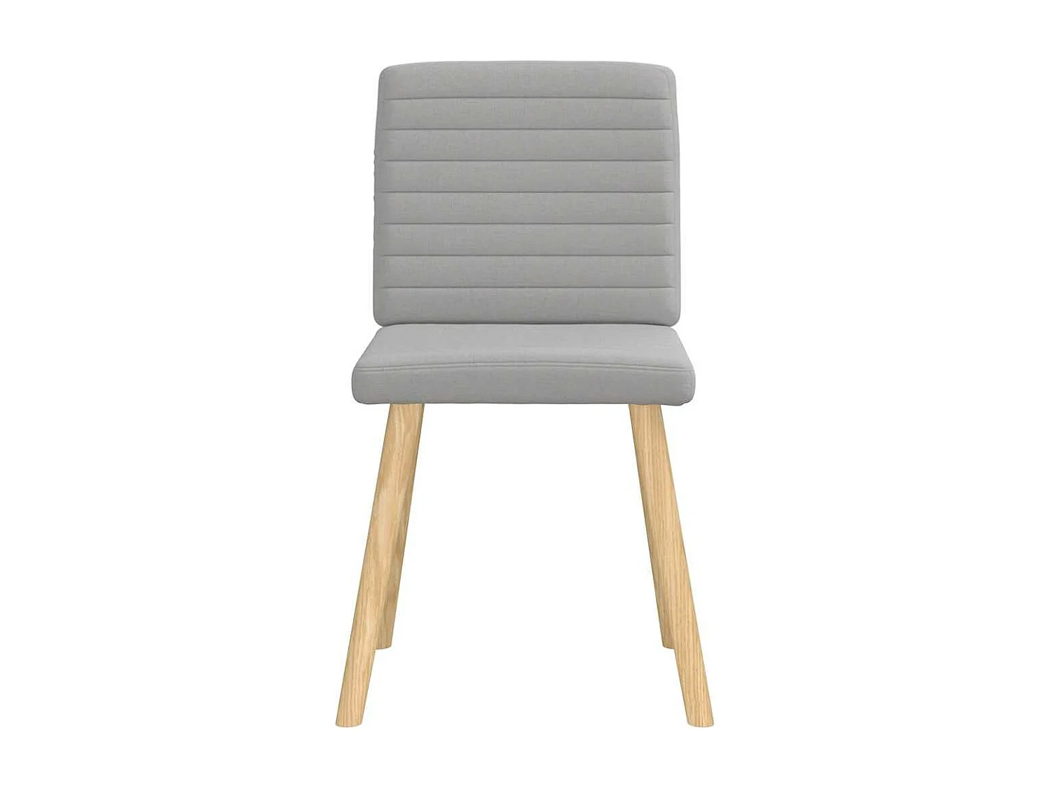 Eetkamerstoelen 6 st stof wolk grijs