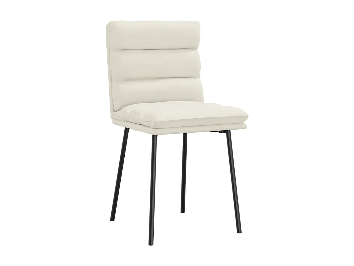 Eetkamerstoelen 6 st fluweel crèmekleurig
