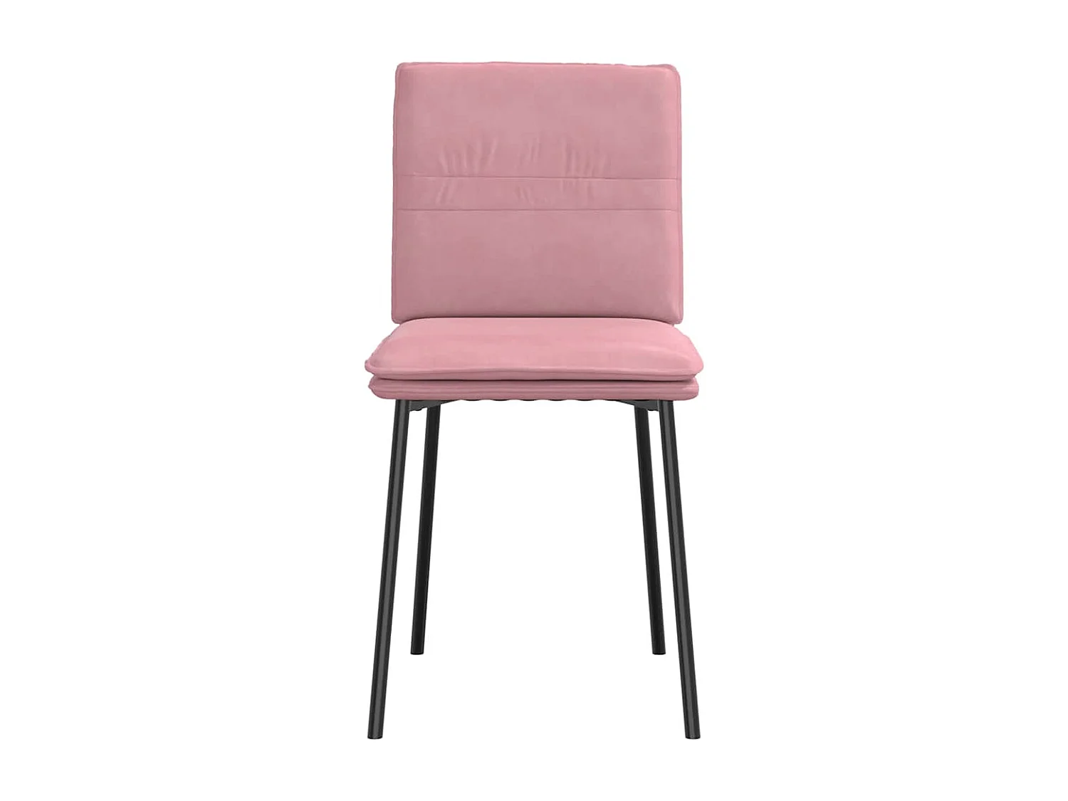 Eetkamerstoelen 6 stukkenfluweel roze