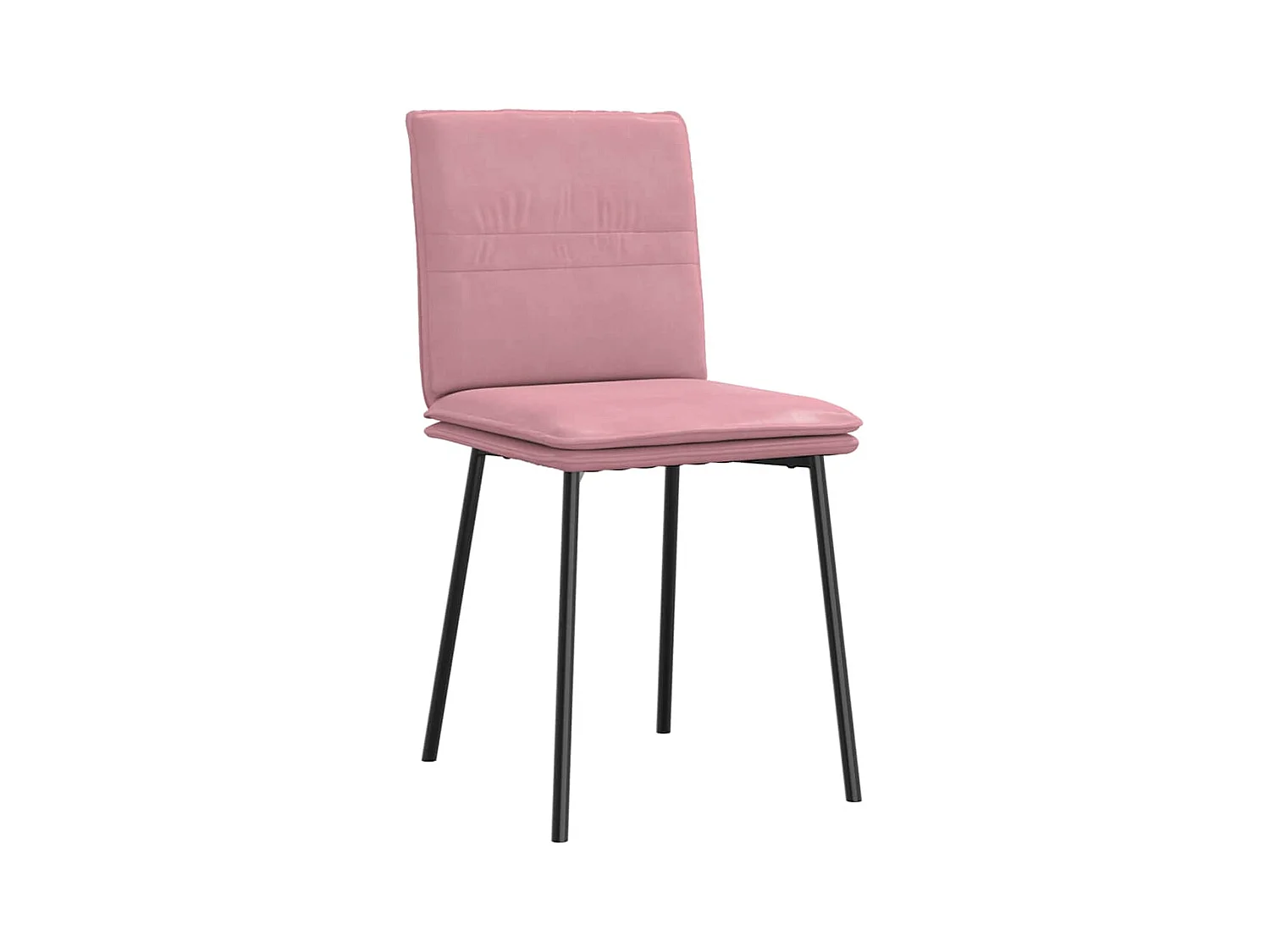 Chaises à manger lot de 6 rose velours