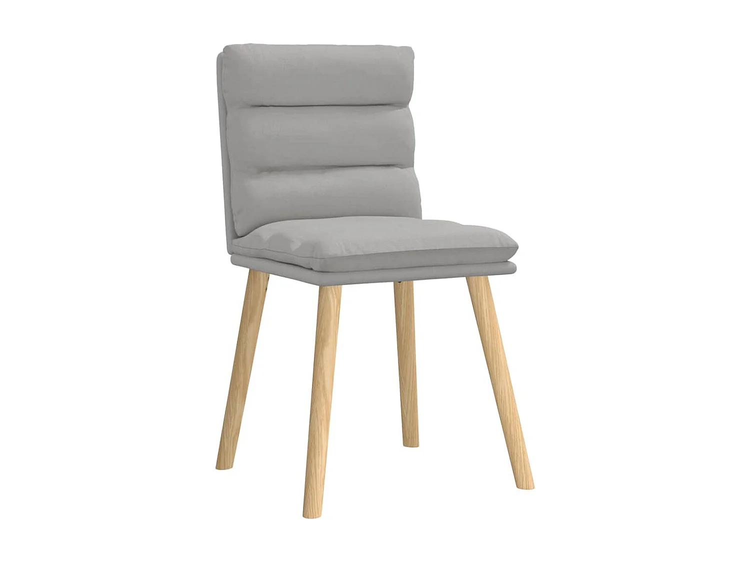 Eetkamerstoelen 6 st stof wolk grijs