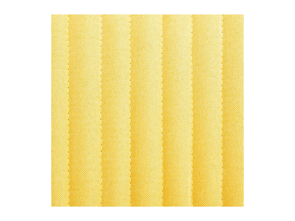 Chaises à manger lot de 6 jaune tissu