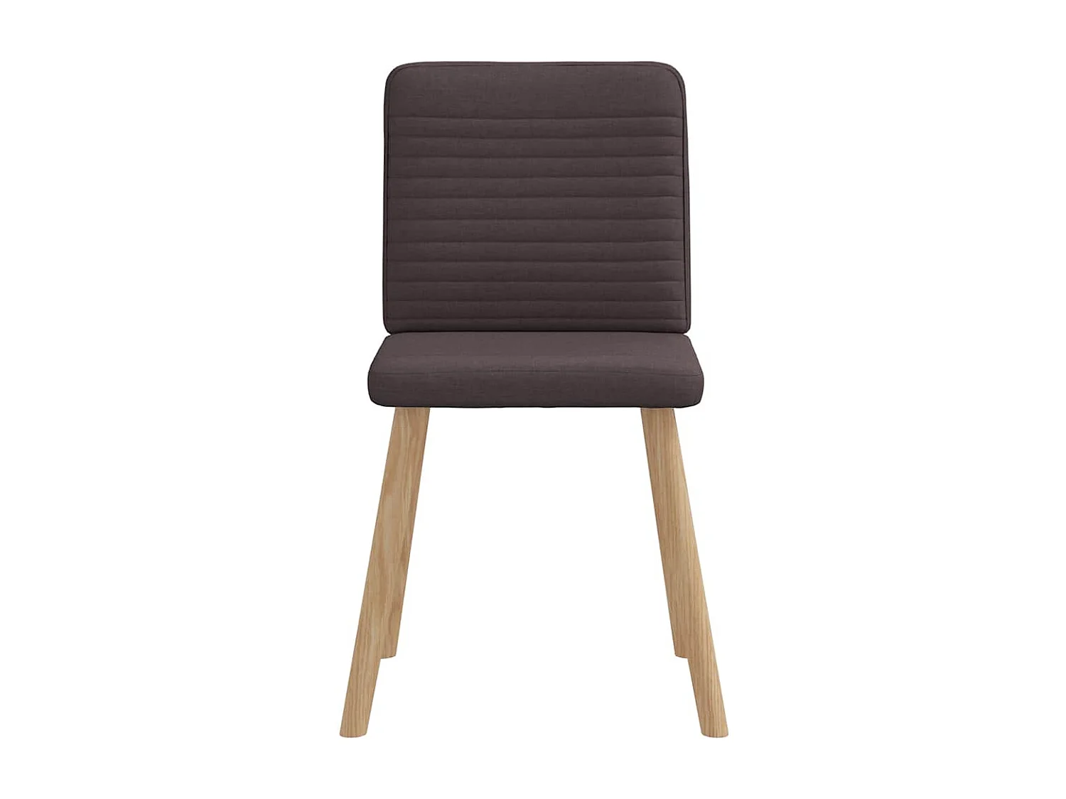 Chaises à manger lot de 6 marron foncé tissu