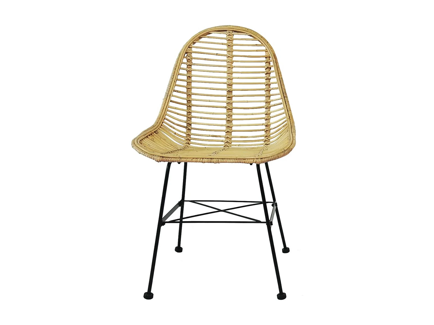 Sillas de comedor 6 unidades ratán natural