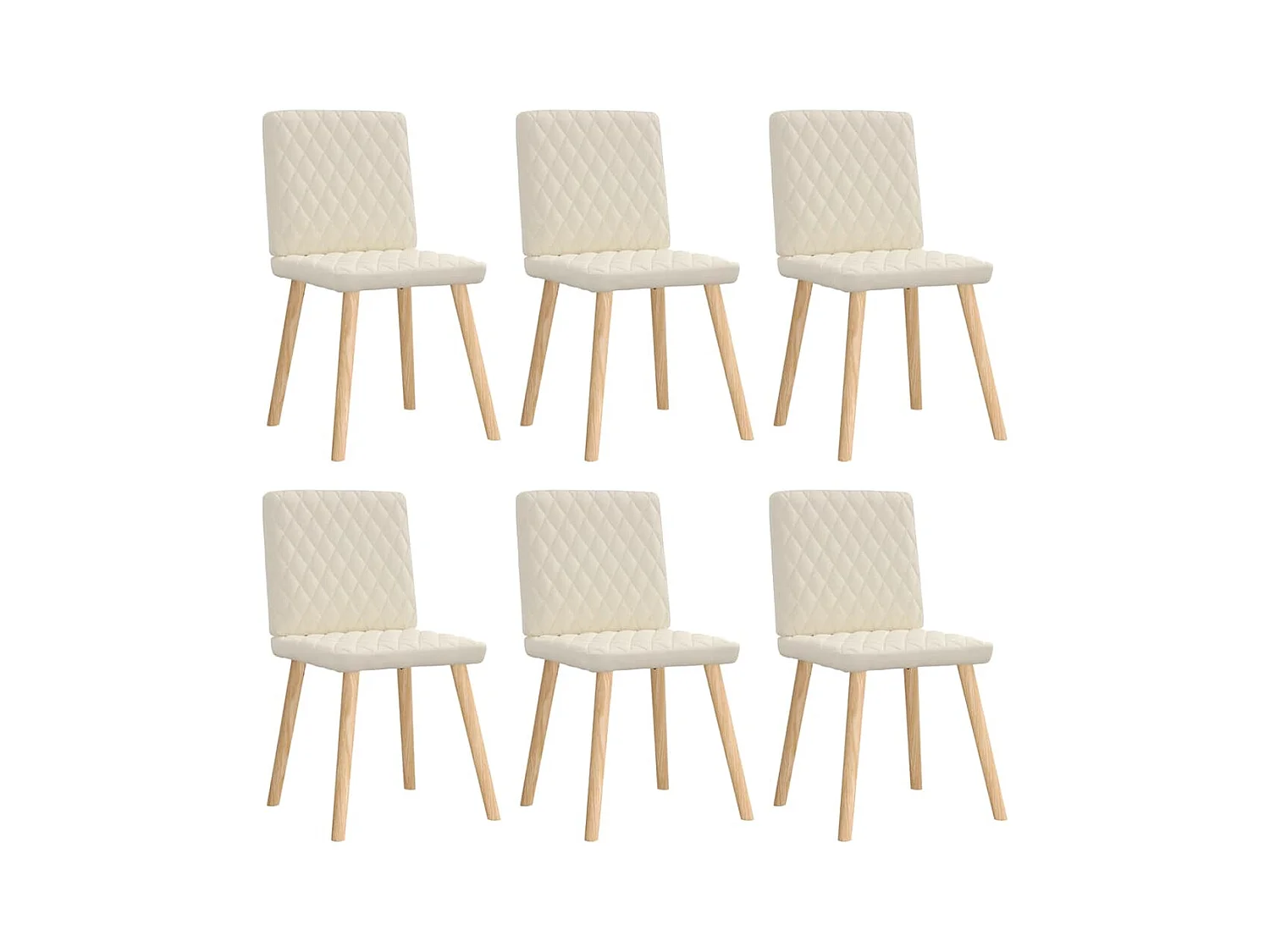 Chaises à manger lot de 6 Lin