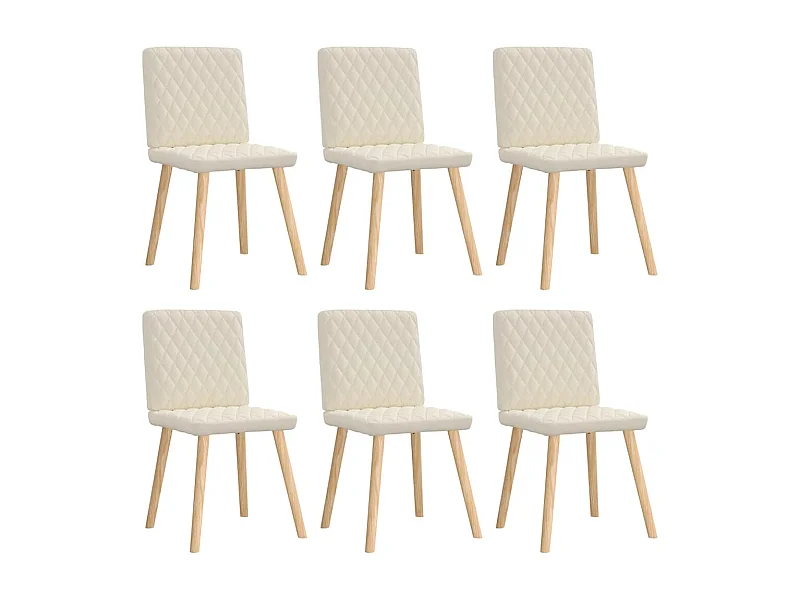 Sillas de comedor 6 unidades lino