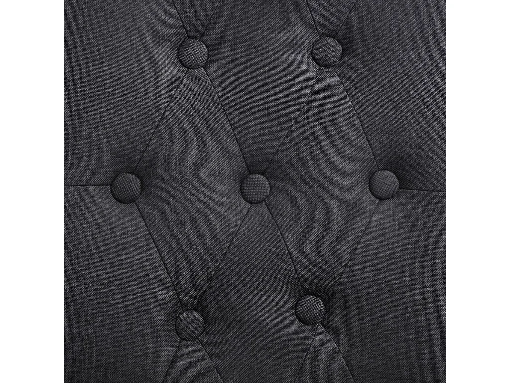 Chaises à manger lot de 6 gris foncé tissu