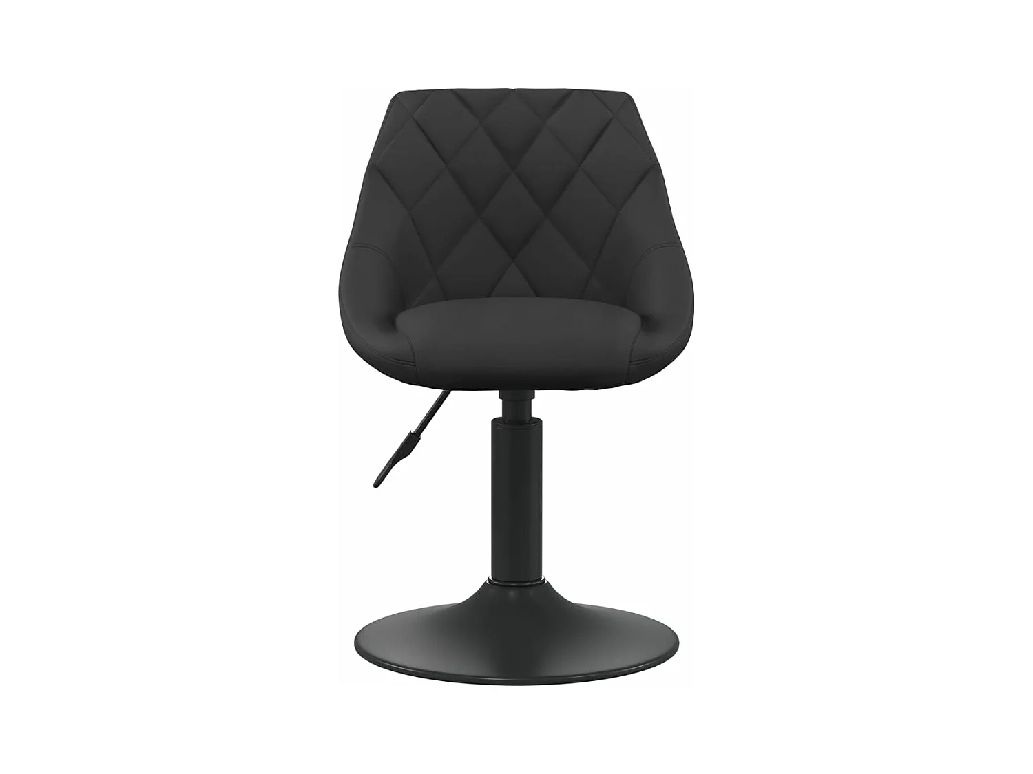 Chaises pivotantes à manger lot de 6 noir velours