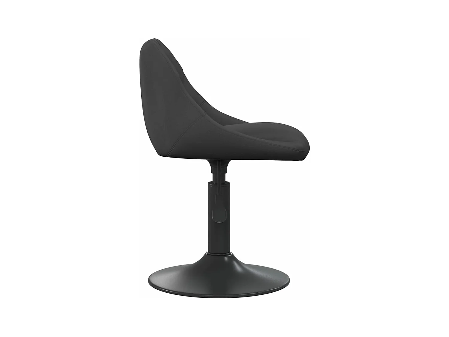 Chaises pivotantes à manger lot de 6 noir velours