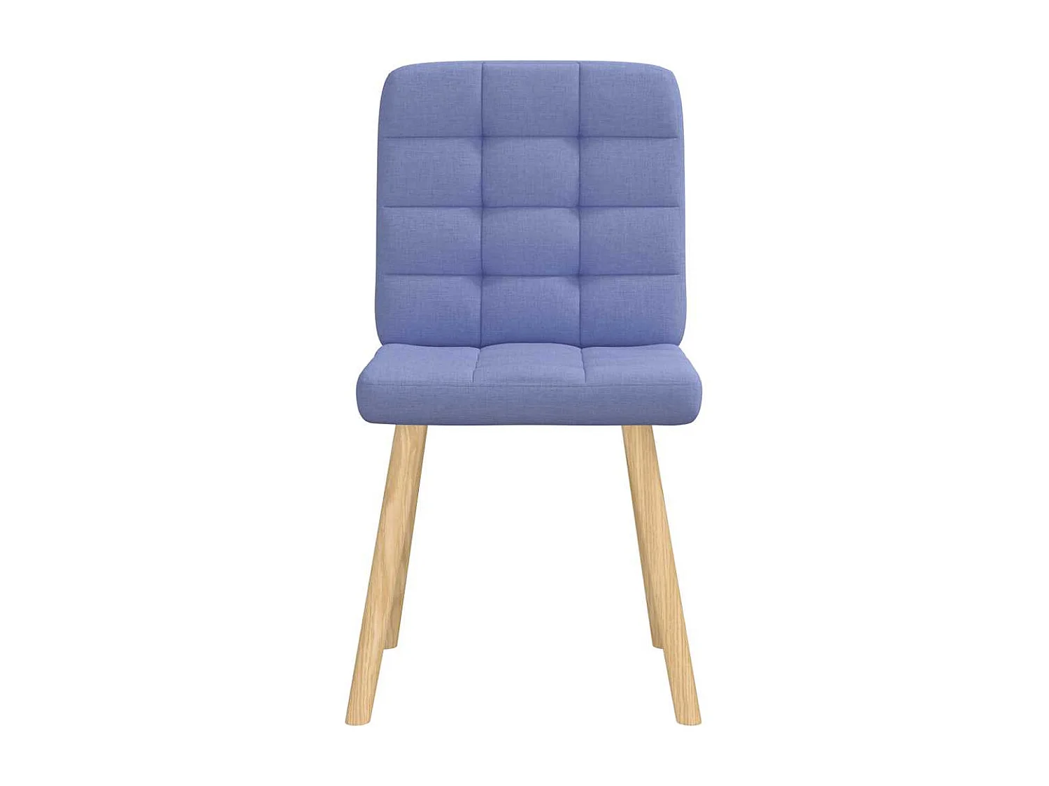 Chaises à manger lot de 6 bleu jean tissu