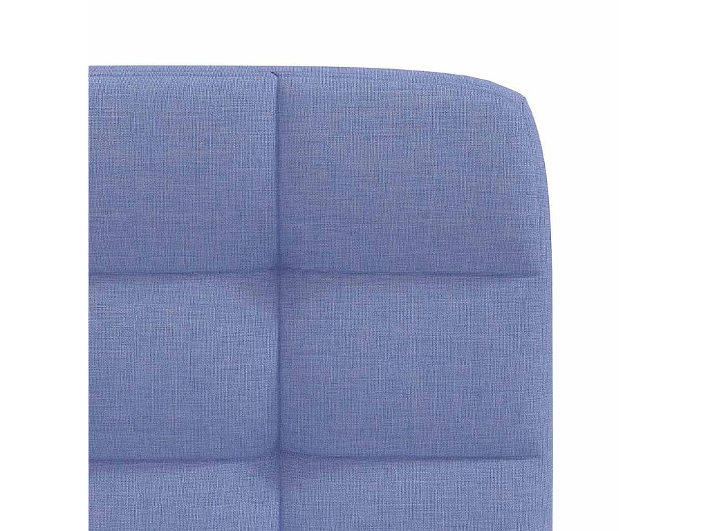 Chaises à manger lot de 6 bleu jean tissu