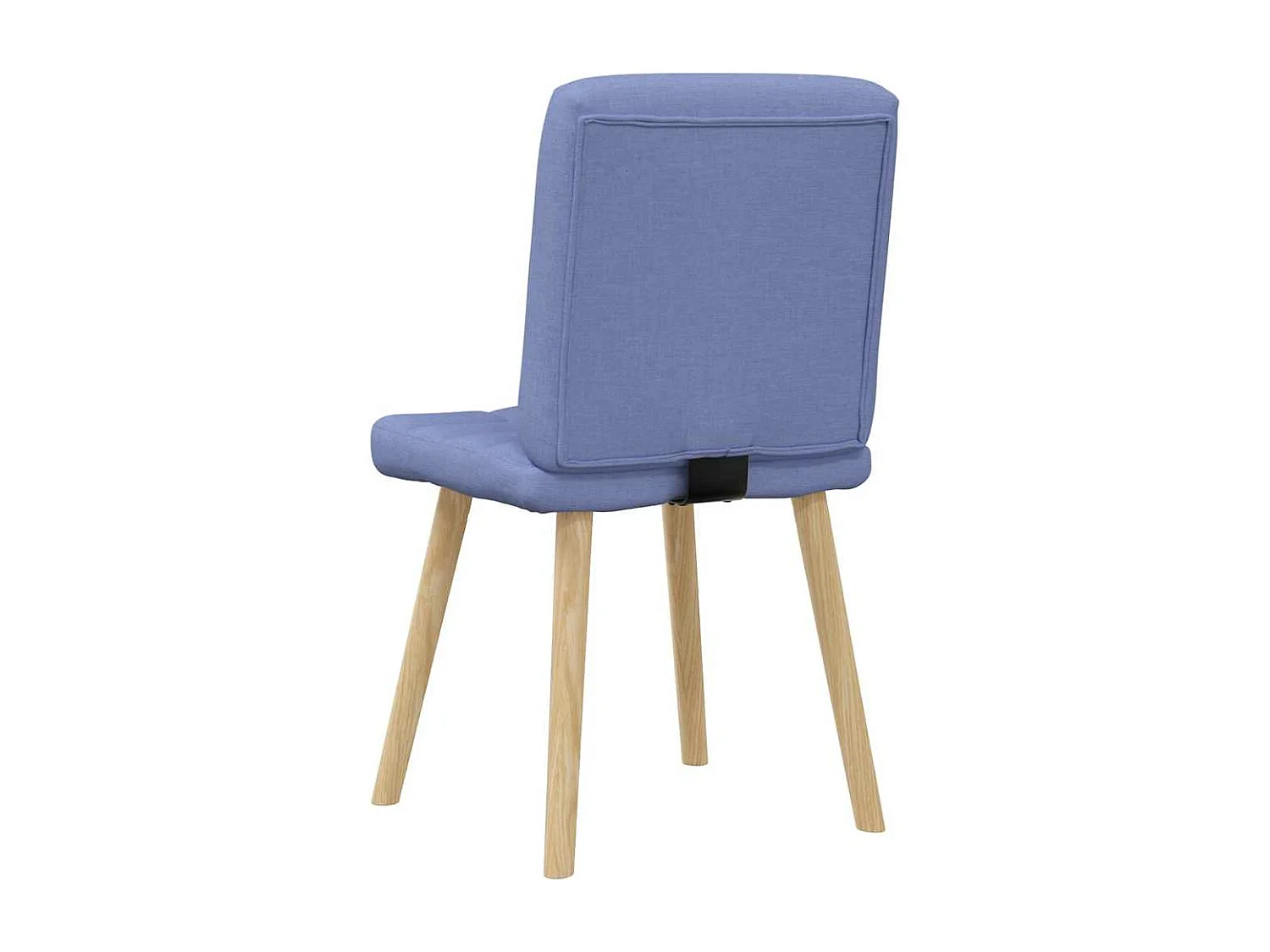 Chaises à manger lot de 6 bleu jean tissu